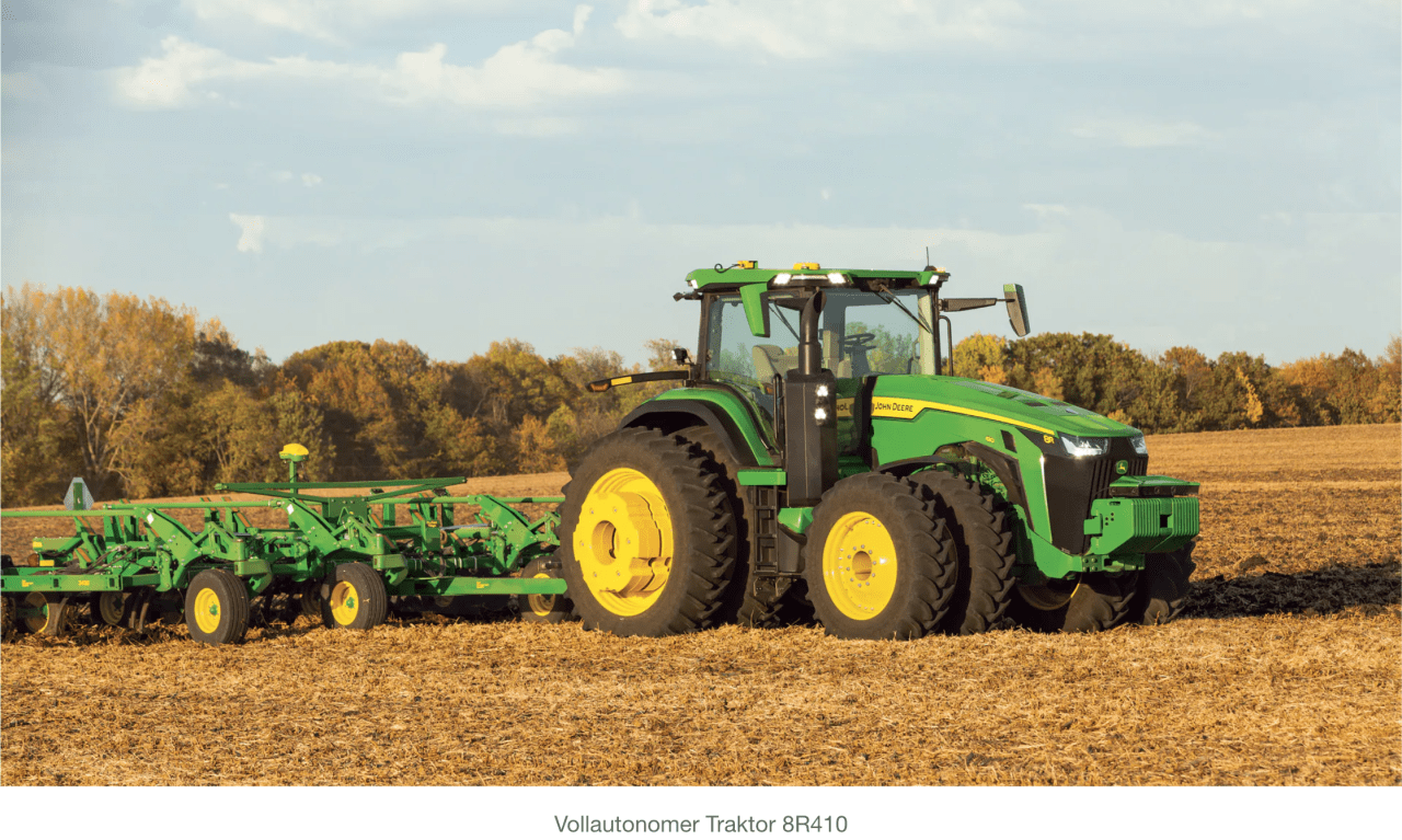 Vollautonomer John Deere Traktor auf CES